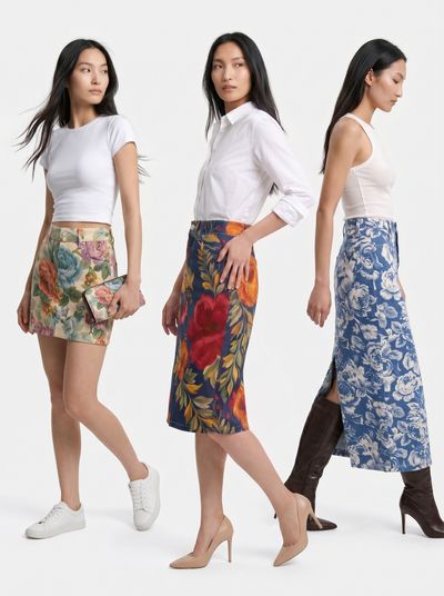 custom denim skirt