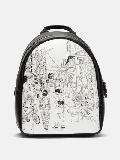 custom leather backpack