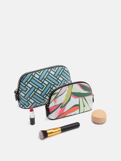 custom leather beauty bag