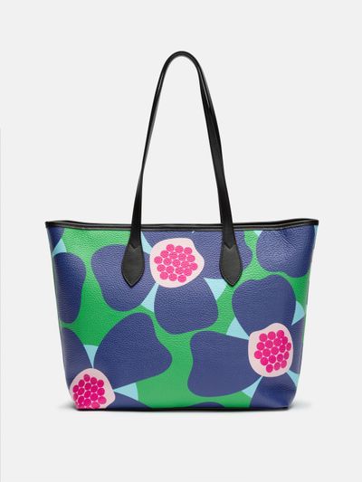 custom leather city tote