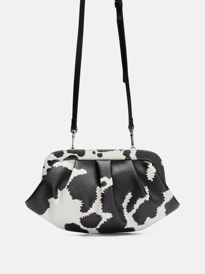Custom pleated crossbody bag