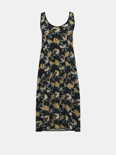 custom sleeveless midi dress