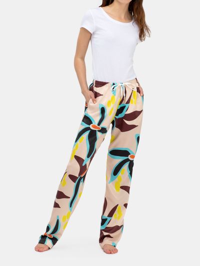 custom wide leg trousers