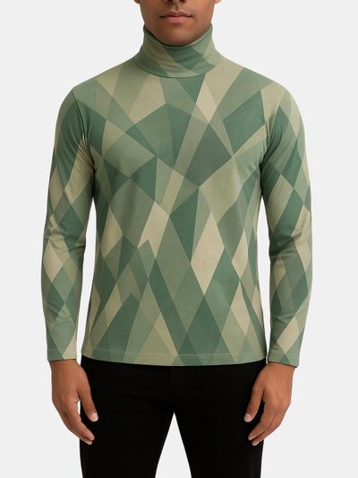 mens roll neck top