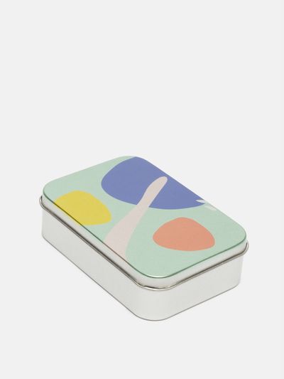 silver tin box