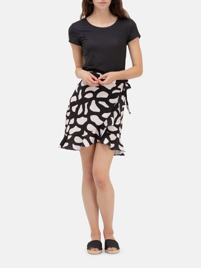 wrap skirt short
